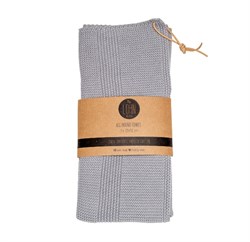 By Lohn strikket håndklæde i grå - KoZmo Design Store